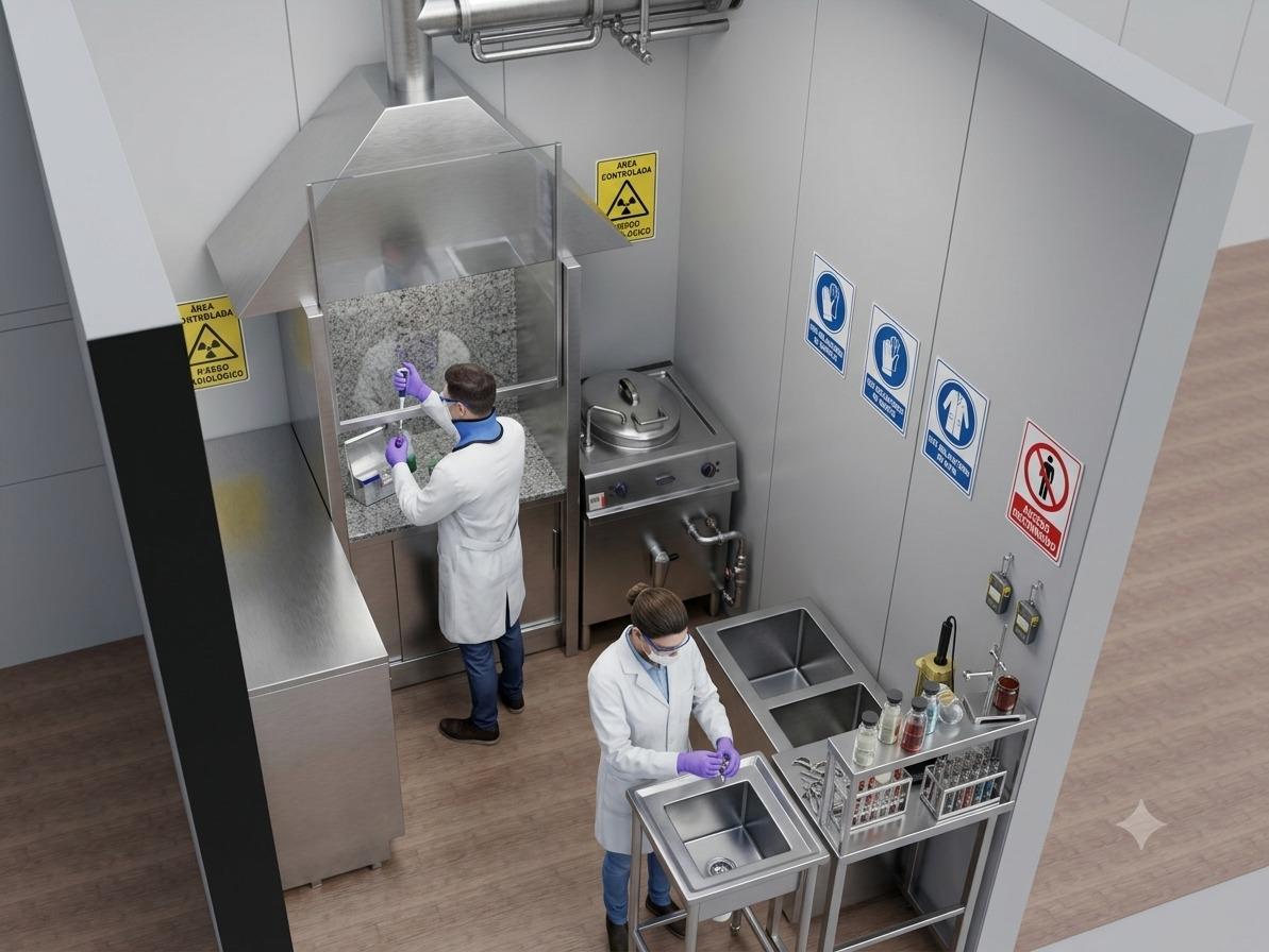 Preparación de dosis de medicina nuclear